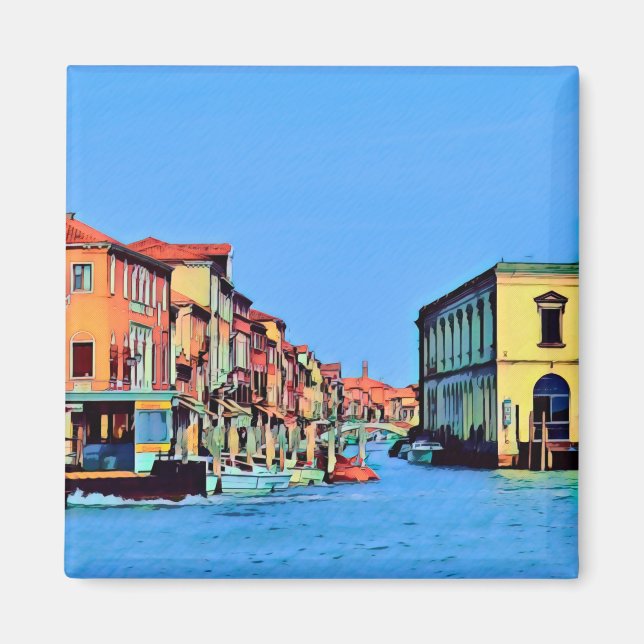 VNT003 MURANO, Venetian Lagoon, Italy, Fridge Magnet (Front)