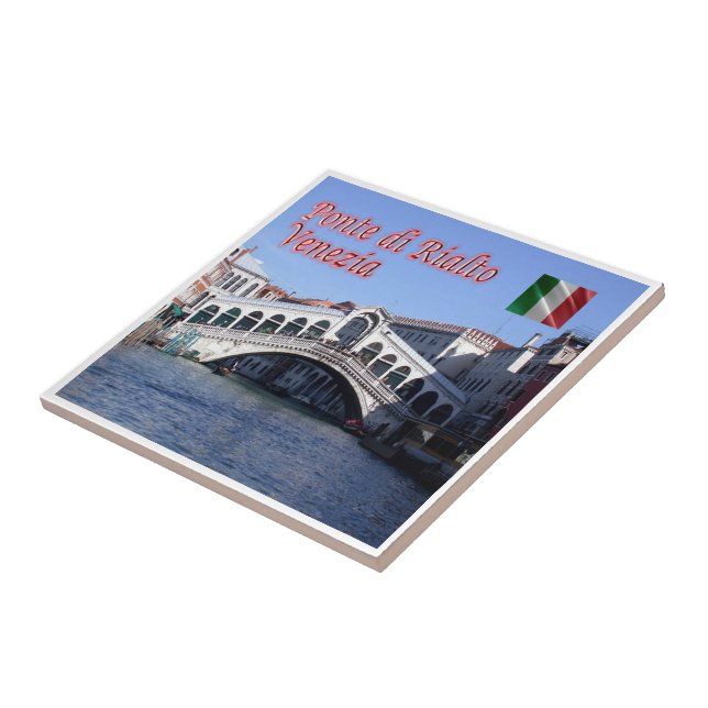 VNT026 VENICE, Rialto Bridge, Italy, Tile (Side)