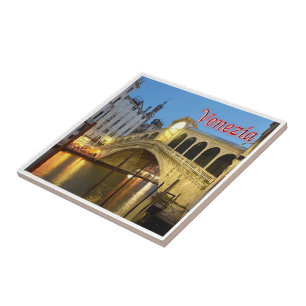 VNT028 VENICE, Rialto Bridge, Italy, Tile