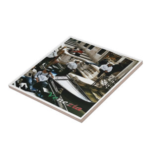 VNT060 VENICE, Gondolas, Veneto, Italy, Tile