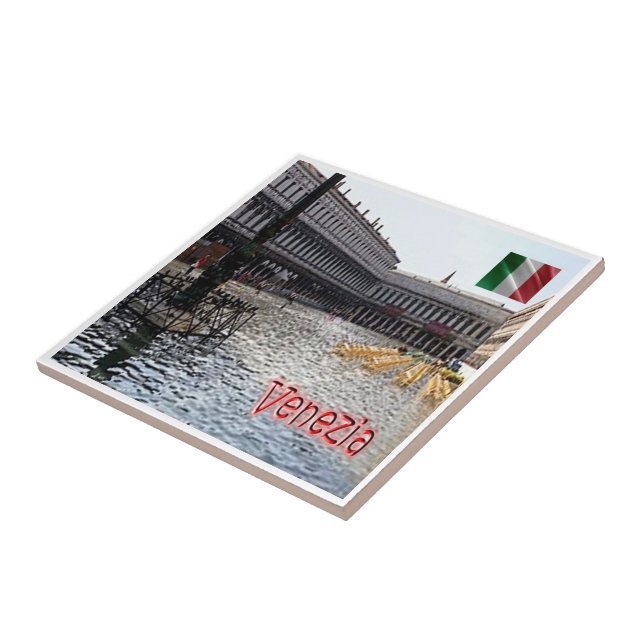 VNT072 VENICE, Square San Marco, Italy, Tile (Side)
