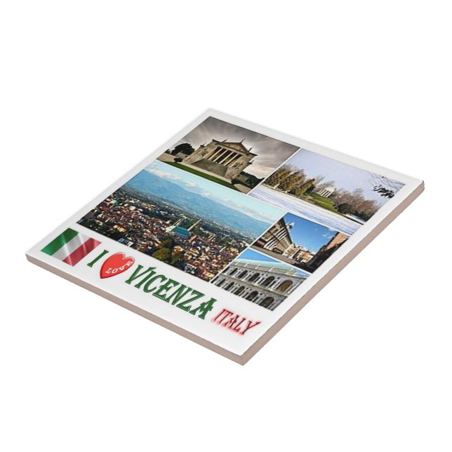 VNT080 VICENZA I Love, Mosaic, Italy, Tile (Side)