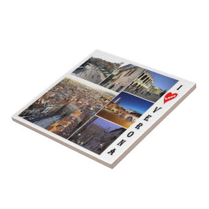 VNT089 VERONA I Love, Mosaic, Italy, Tile