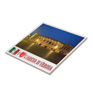 VNT095 VERONA, ARENA I Love, Veneto, Italy, Tile