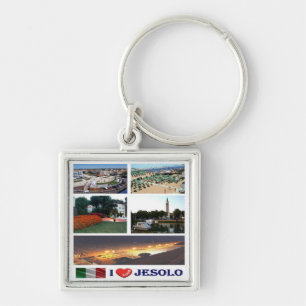 VNT113 JESOLO I Love, Mosaic, Italy, Keychain