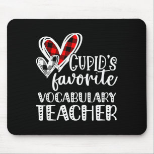 Vocabulary Teacher Valentines Day Mouse Pad