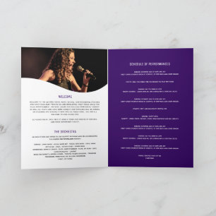 Vocal musical recital evening purple microphone program