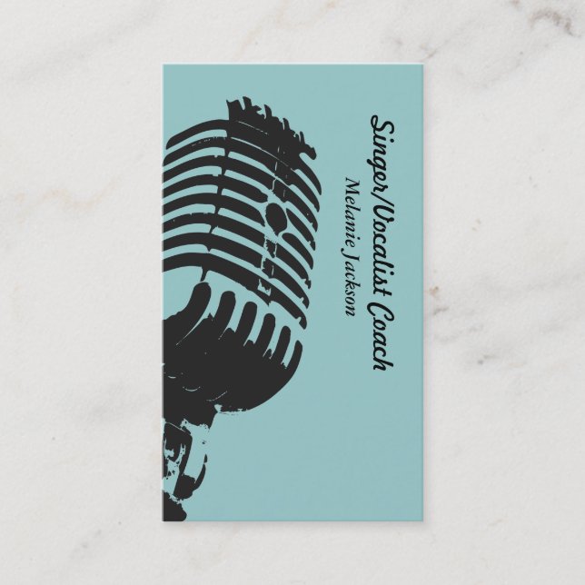 Vocalist Business Card (Front)