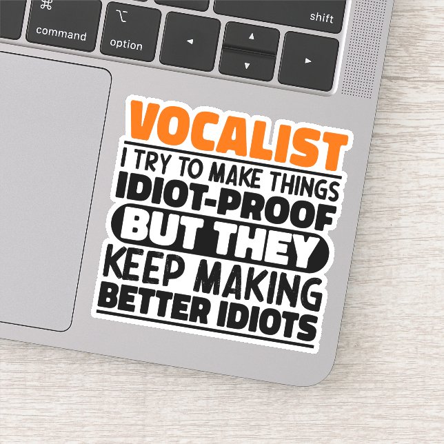 Vocalist I Try To Make Things Birthday Quote Funny (Detail)