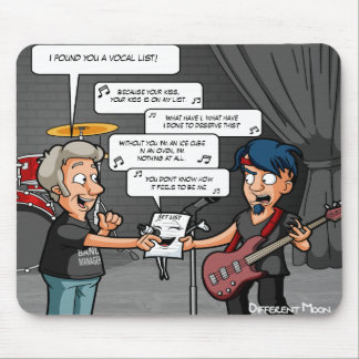 Vocalist Music Humour Funny Mouse Pad