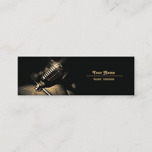 Vocaliste - Carte de profil professionnelle (Devant)
