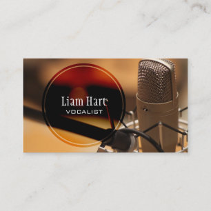 Vocaliste professionnel, Chanteur, Carte de visite