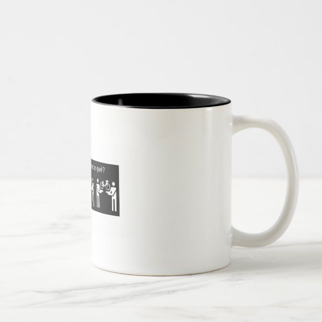 Você tem fome de quê? Two-Tone coffee mug (Right)