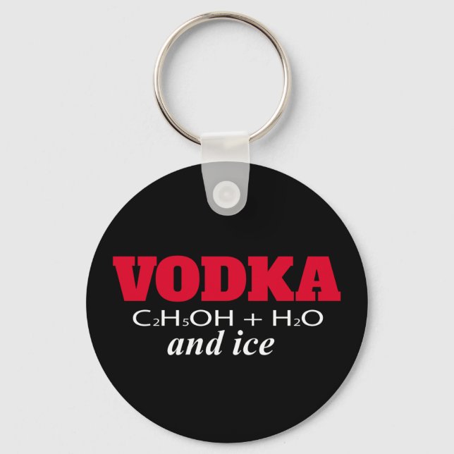 Vodka and ice keychain (Front)