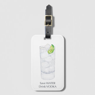 Vodka Cocktail Luggage Tag