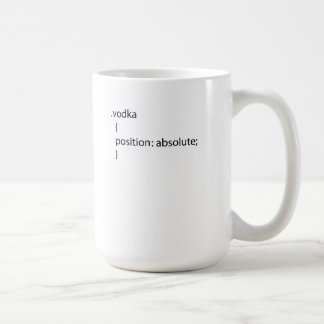 Vodka css class coffee mug