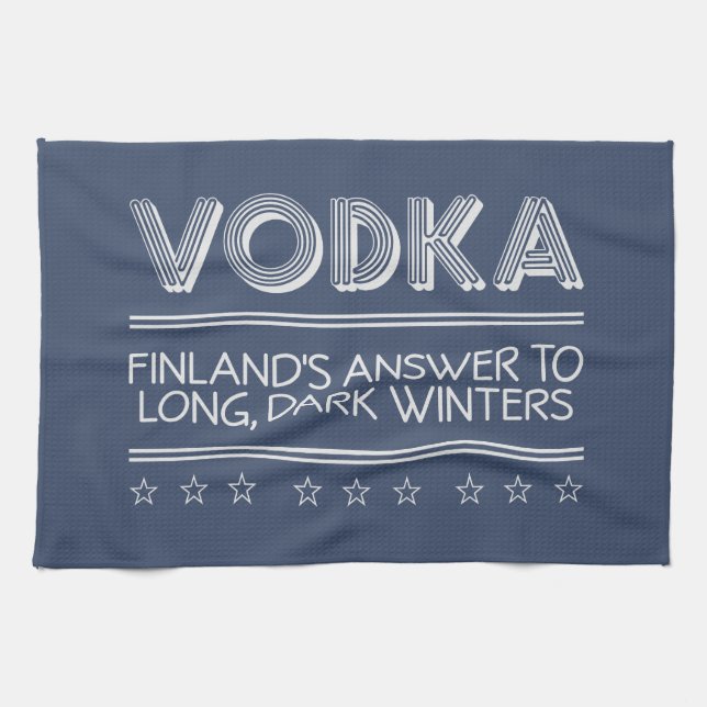 VODKA custom colour hand towels (Horizontal)
