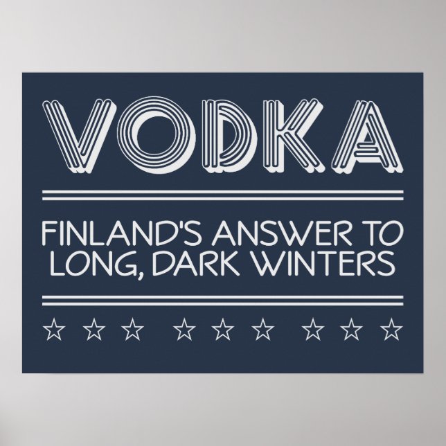 VODKA custom colour poster (Front)