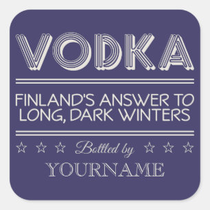 VODKA custom colour stickers