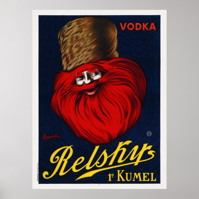 Vodka Relskys France 1911 Vintage Poster (Front)