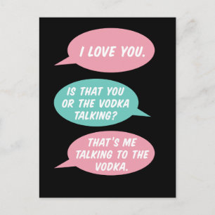 Vodka Talking Pandemic Postcard