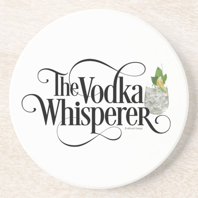 Vodka Whisperer Coaster (Front)