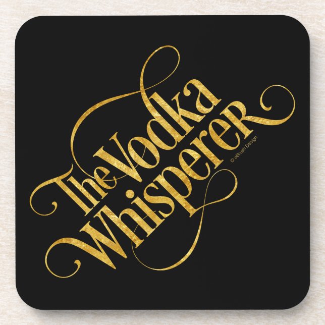 Vodka Whisperer Coaster (Front)