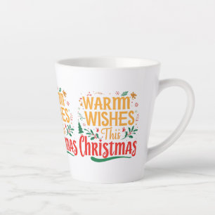 Voeux Chaleureux Ce Noël - Petite Mug Latte, 12 o