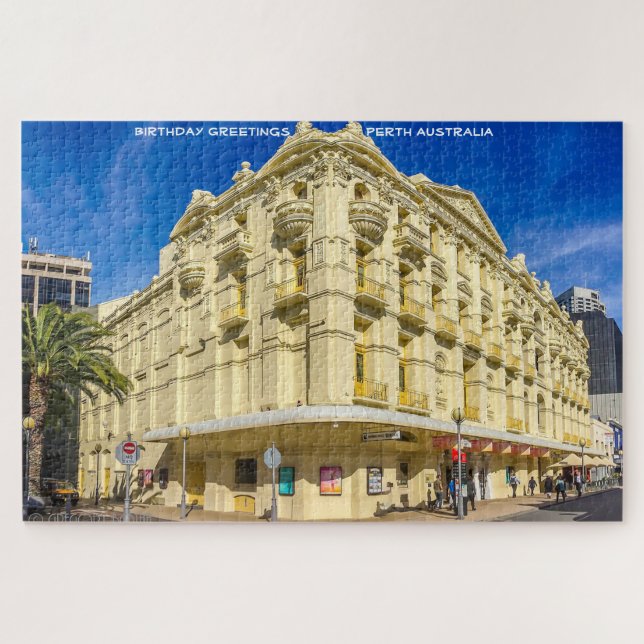 Voeux d'anniversaire Perth Australie Jigsaw Puzzle (Horizontal)