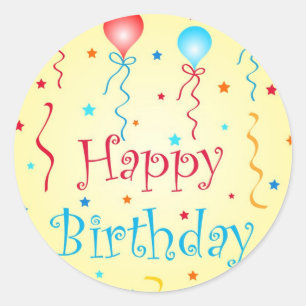 voeux d'anniversaire - Sticker