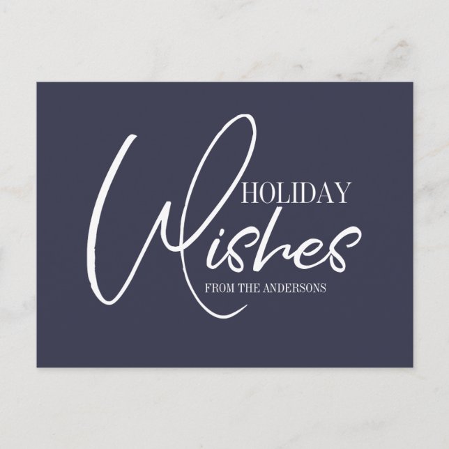 Vœux de fêtes carte de Noël (Devant)