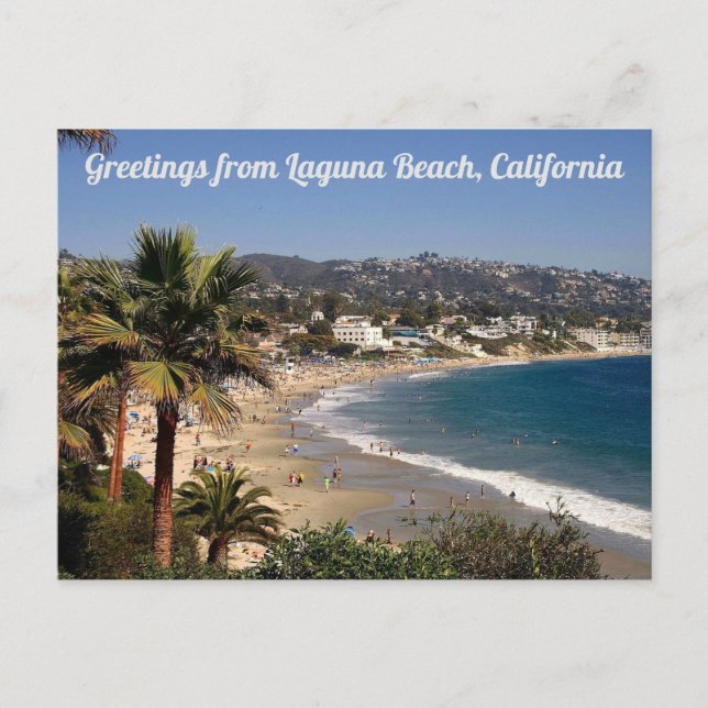 Voeux de Laguna Beach California Carte postale (Devant)