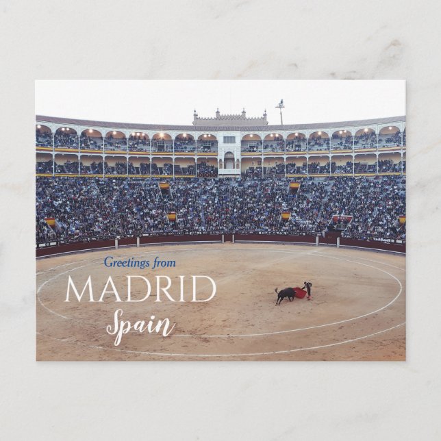 Voeux de Madrid Espagne Carte postale (Devant)