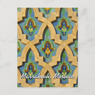 Voeux de Marrakech Maroc carte postale