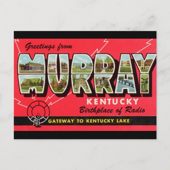 Voeux de Murray Kentucky Travel Carte postale (Devant)