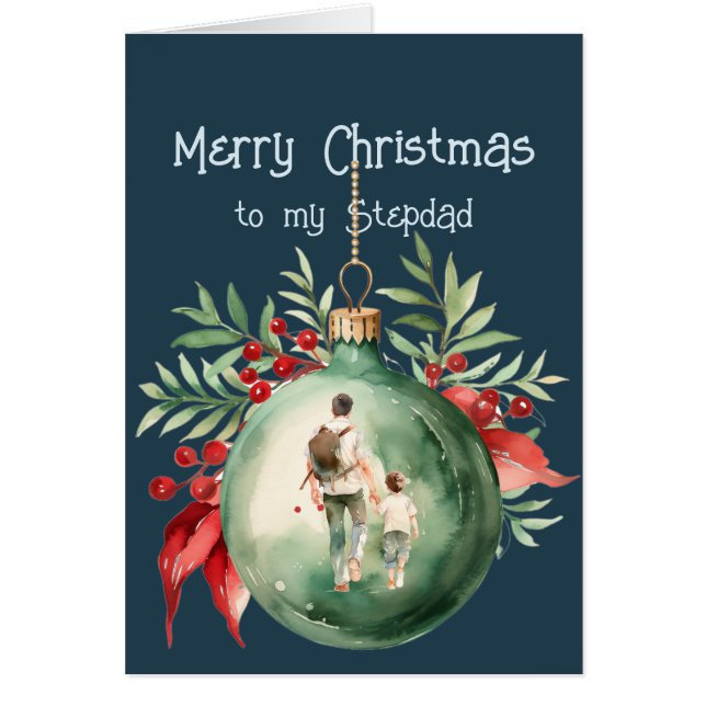 Voeux de Noël & Amour pour Stepdad (Devant)