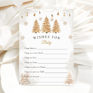 Voeux de Noël pour la carte Baby shower bébé