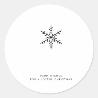 Voeux de Noël Stickers Flocon de neige