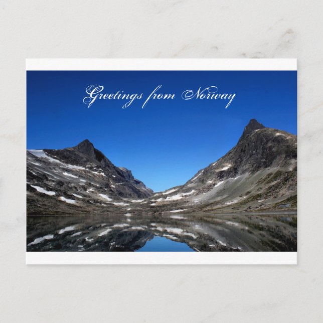 Voeux de Norvège Carte postale (Devant)