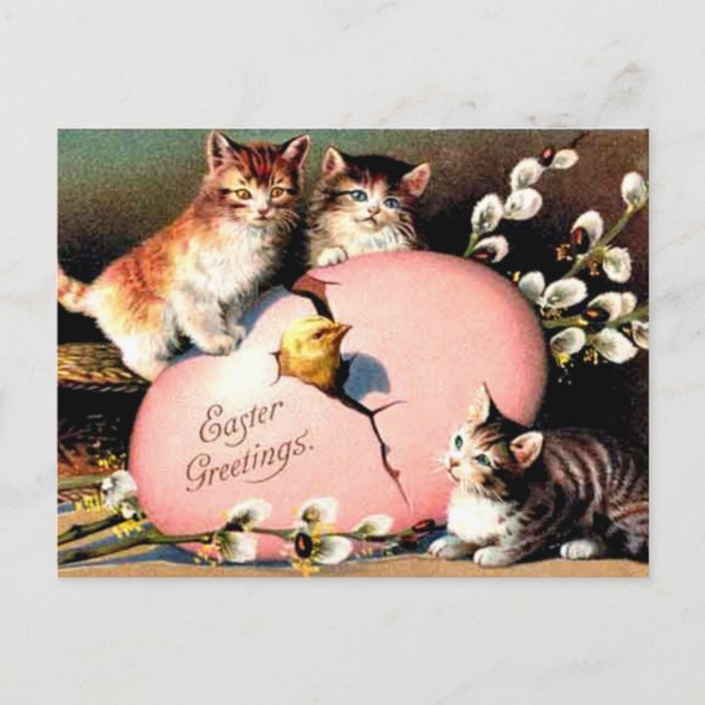 Voeux de Pâques vintages, Carte postale (Devant)