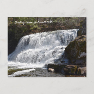 Voeux de Wadsworth Falls carte postale souvenir