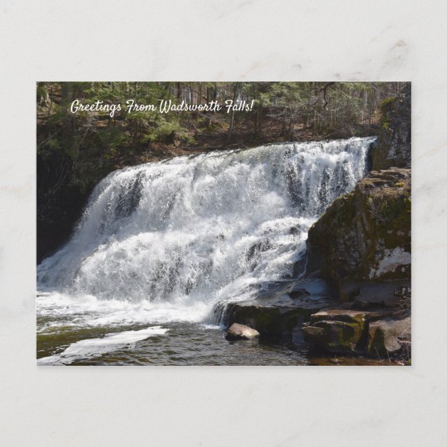 Voeux de Wadsworth Falls carte postale souvenir (Devant)