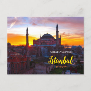 Voeux d'Istanbul Turquie Carte postale