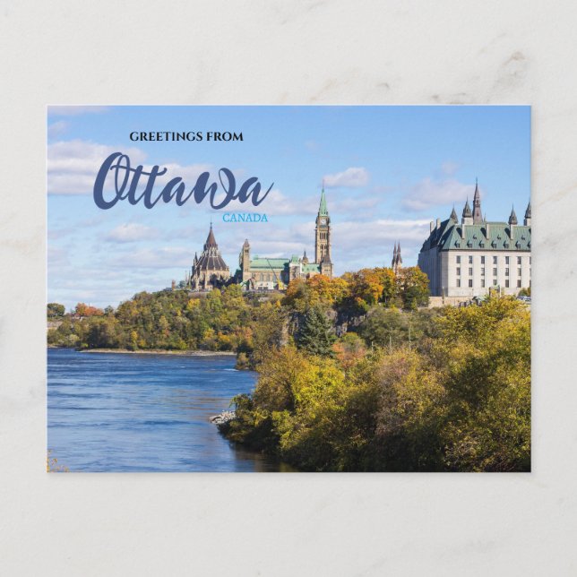 Voeux d'Ottawa Canada Carte postale Pittoresque (Devant)