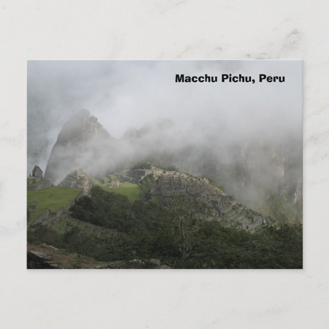 Voeux du Pérou carte postale (Devant)