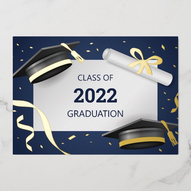 Vœux En Aluminium Carte de diplôme (Recto)