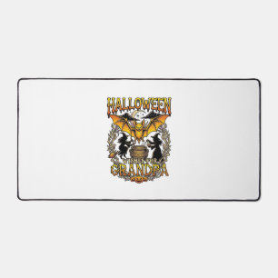 Vœux Halloween Grand-Père Chauve-Souris Chaudron d