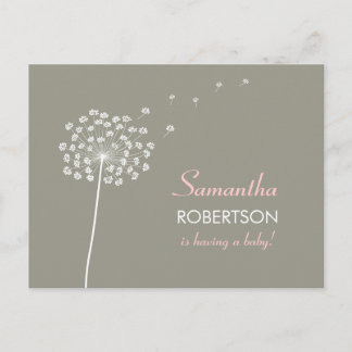 Voeux pour l'invitation de carte postale Baby show