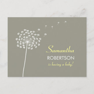 Voeux pour l'invitation de carte postale Baby show