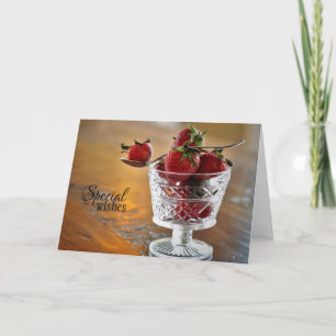 Voeux spéciaux pour une joyeuse carte d'anniversai